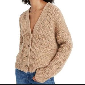 Madewell speckled rib cardigan